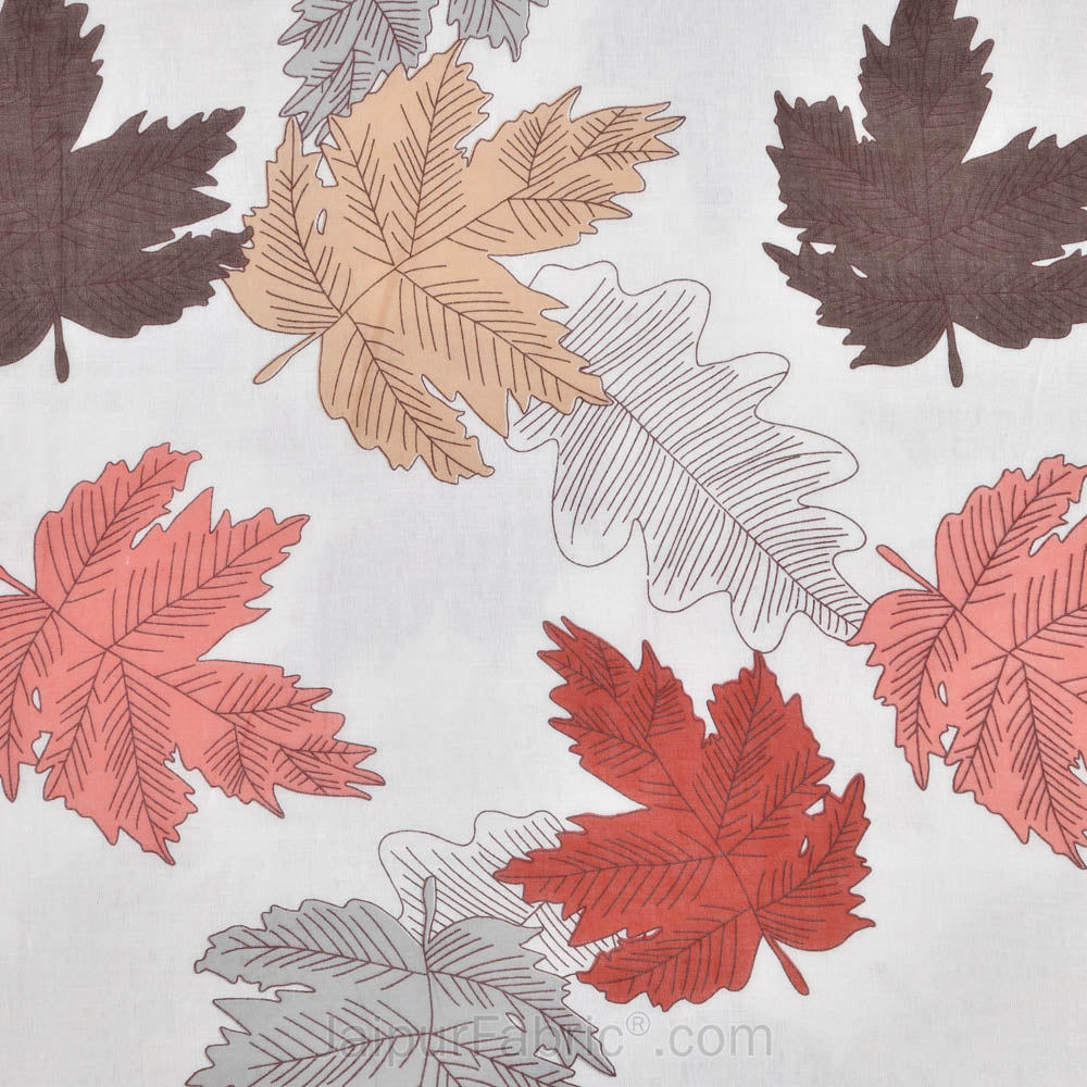 Maple Leaf Reddish Dohar Blanket
